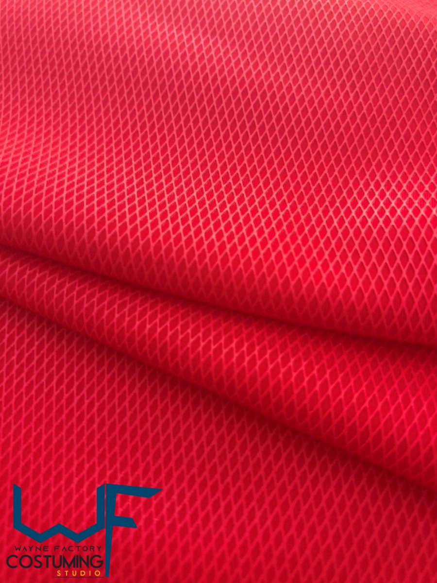 diamond mesh pattern texture screen printed fabric spandex lycra for cosplay and superhero elastic stretch tiles costume
