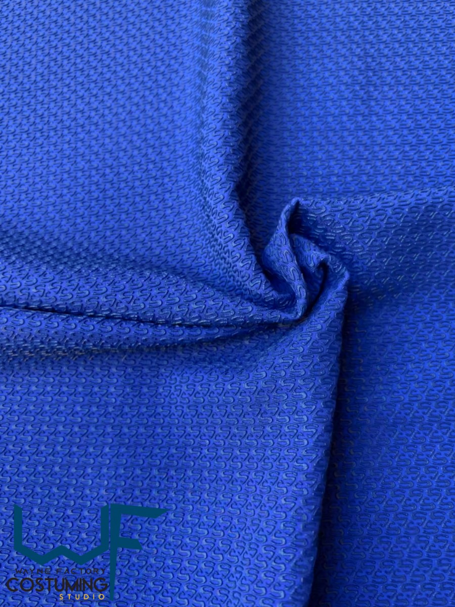superman dc pattern texture screen printed fabric spandex lycra for cosplay and superhero elastic stretch tiles costume