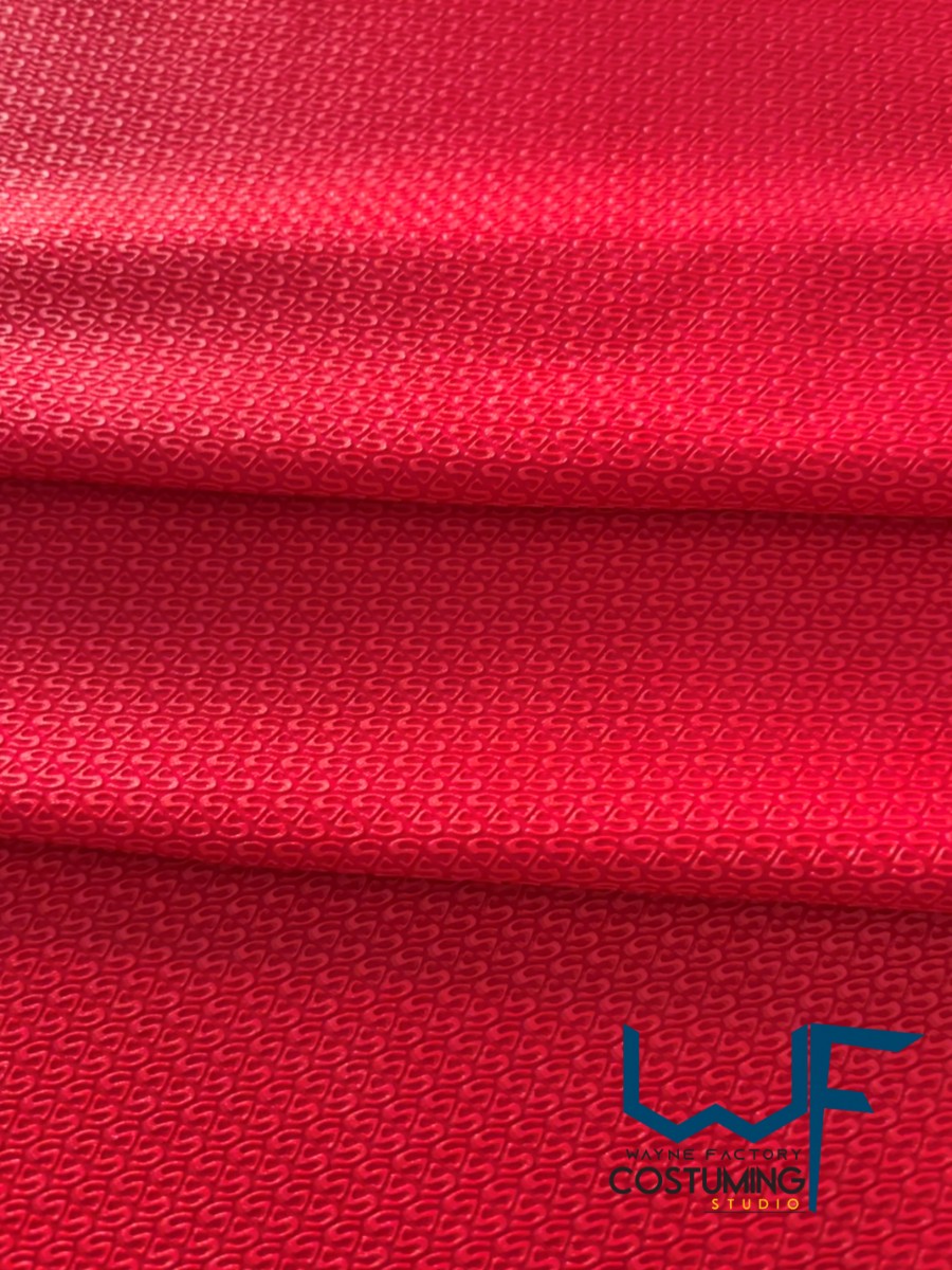 superman dc pattern texture screen printed fabric spandex lycra for cosplay and superhero elastic stretch tiles costume