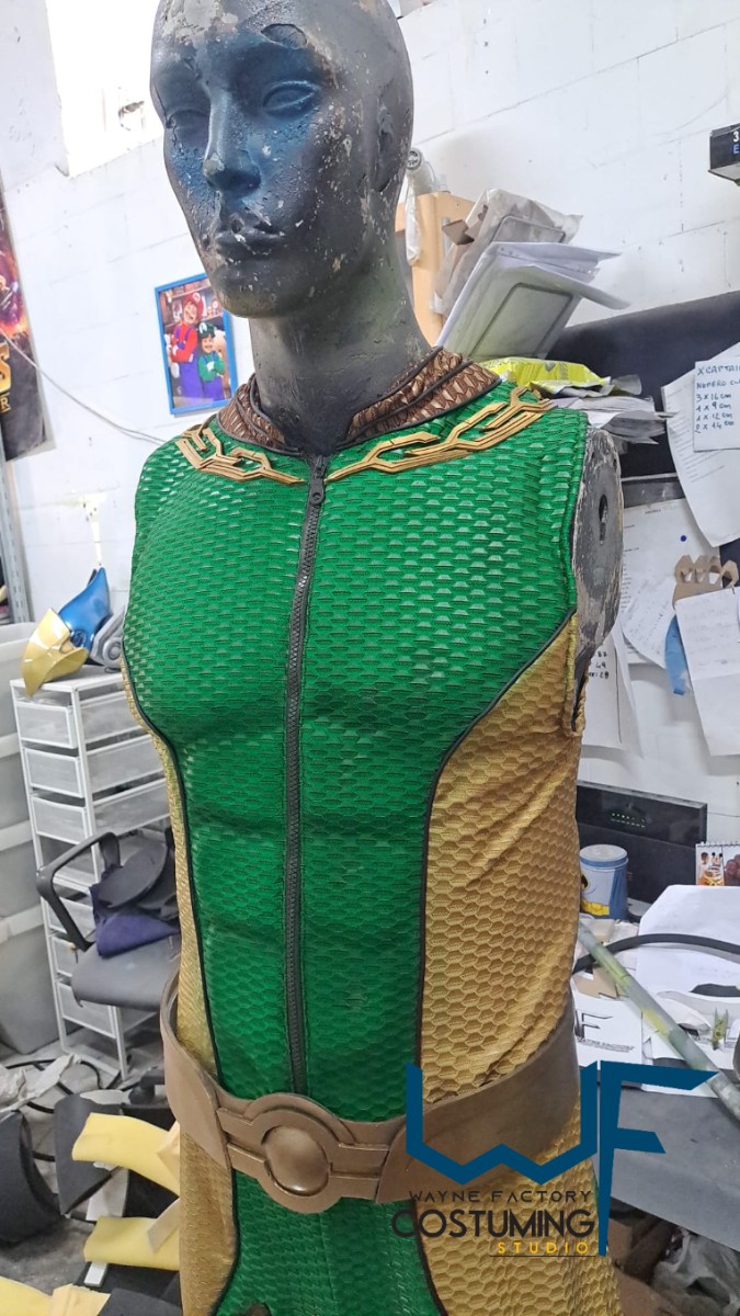 the deep homelander cosplay props and costume inspired amazon series tv show the boys screen printed fabric