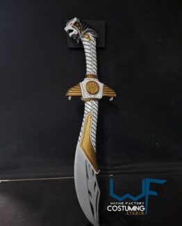 saba sword tommy oliver mighty morphin power rangers white mmpr weapon tigerzord old dragonzord dragon dagger cosplay props accessories inspired