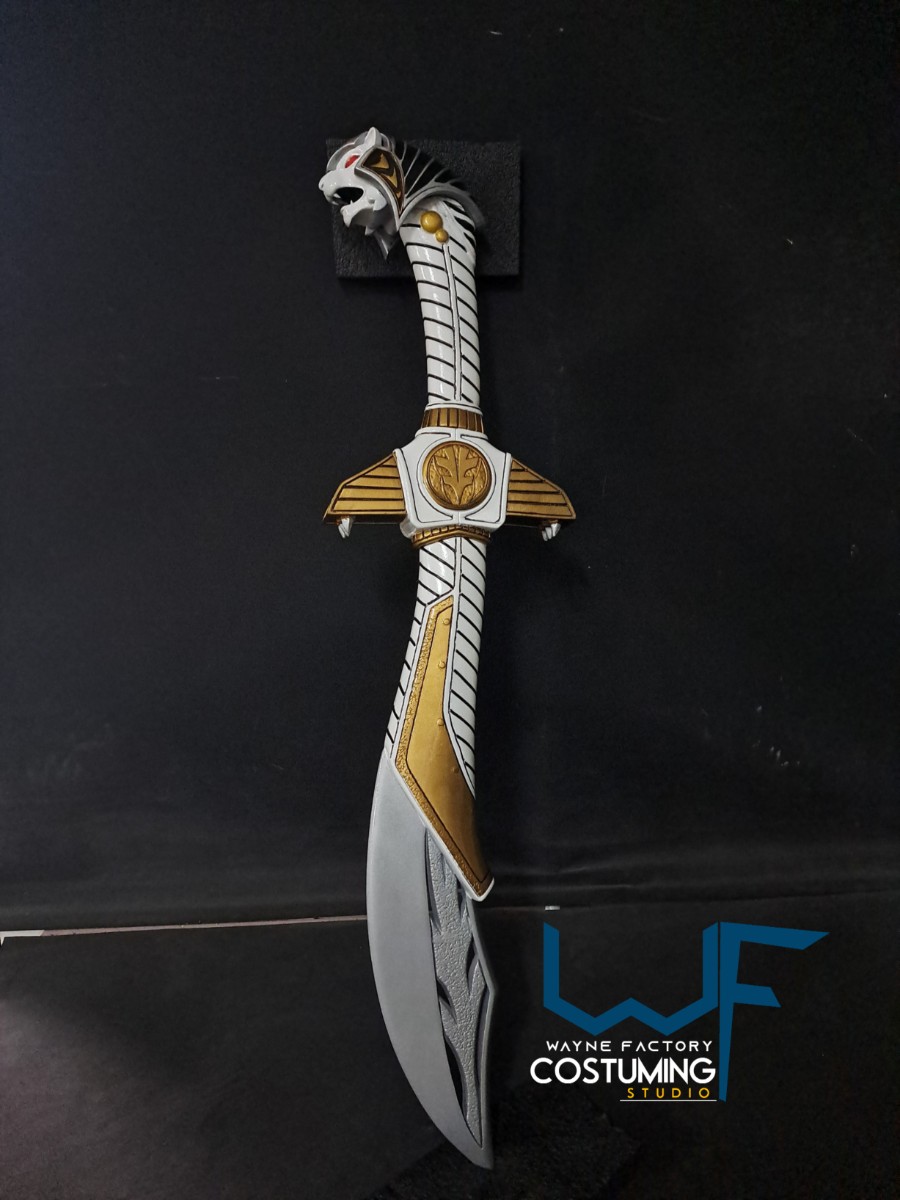 saba sword tommy oliver mighty morphin power rangers white mmpr weapon tigerzord old dragonzord dragon dagger cosplay props accessories inspired