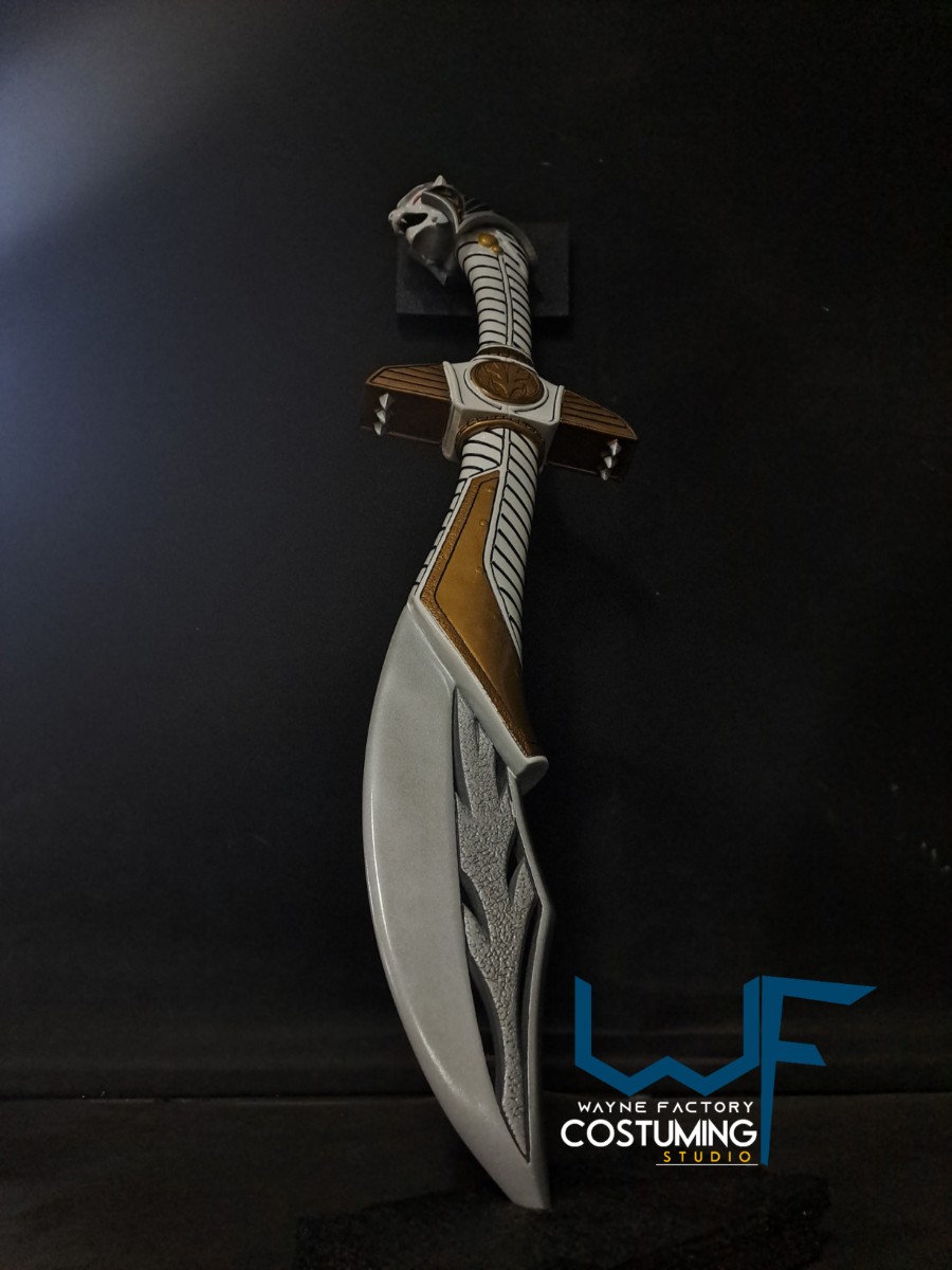saba sword tommy oliver mighty morphin power rangers white mmpr weapon tigerzord old dragonzord dragon dagger cosplay props accessories inspired