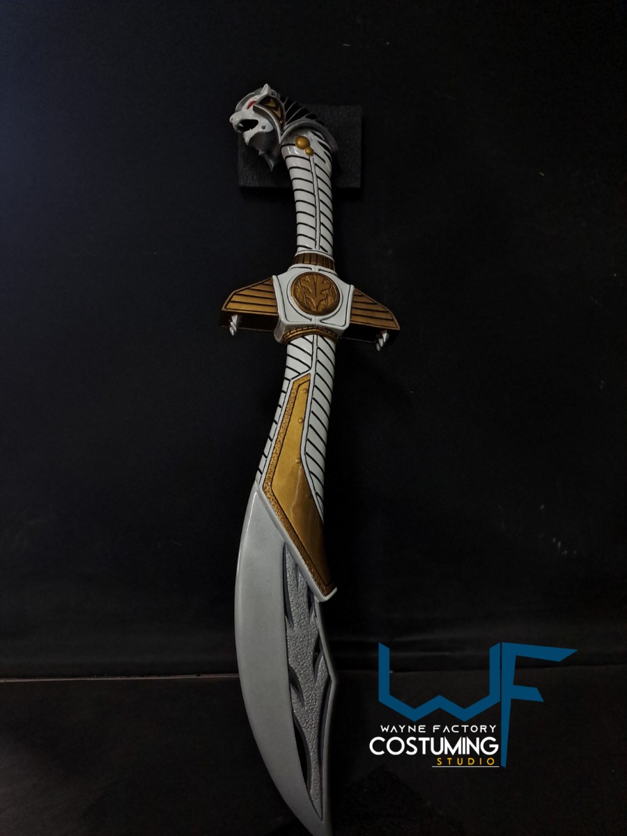 saba sword tommy oliver mighty morphin power rangers white mmpr weapon tigerzord old dragonzord dragon dagger cosplay props accessories inspired