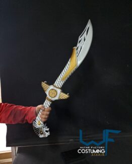 saba sword tommy oliver mighty morphin power rangers white mmpr weapon tigerzord old dragonzord dragon dagger cosplay props accessories inspired