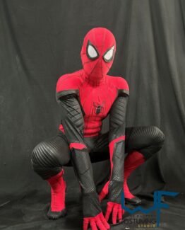 spiderman far from home costume cosplay with screen print fabrics marvelc comics cinematic costuming