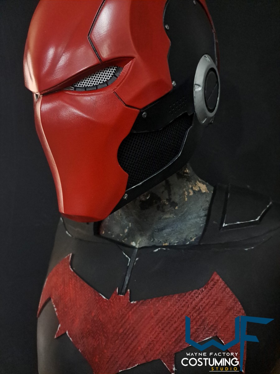 red hood dc comics helmet cosplay inspired resin cast eva foam film props batman family