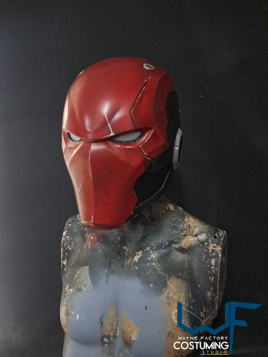 red hood dc comics helmet cosplay inspired resin cast eva foam film props batman family