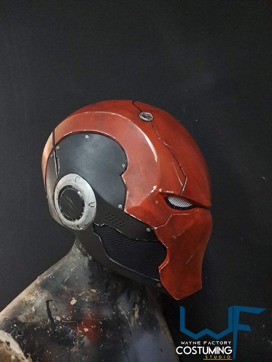 red hood dc comics helmet cosplay inspired resin cast eva foam film props batman family